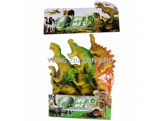 H04140024#6PCS DINOSOUR TOY SET